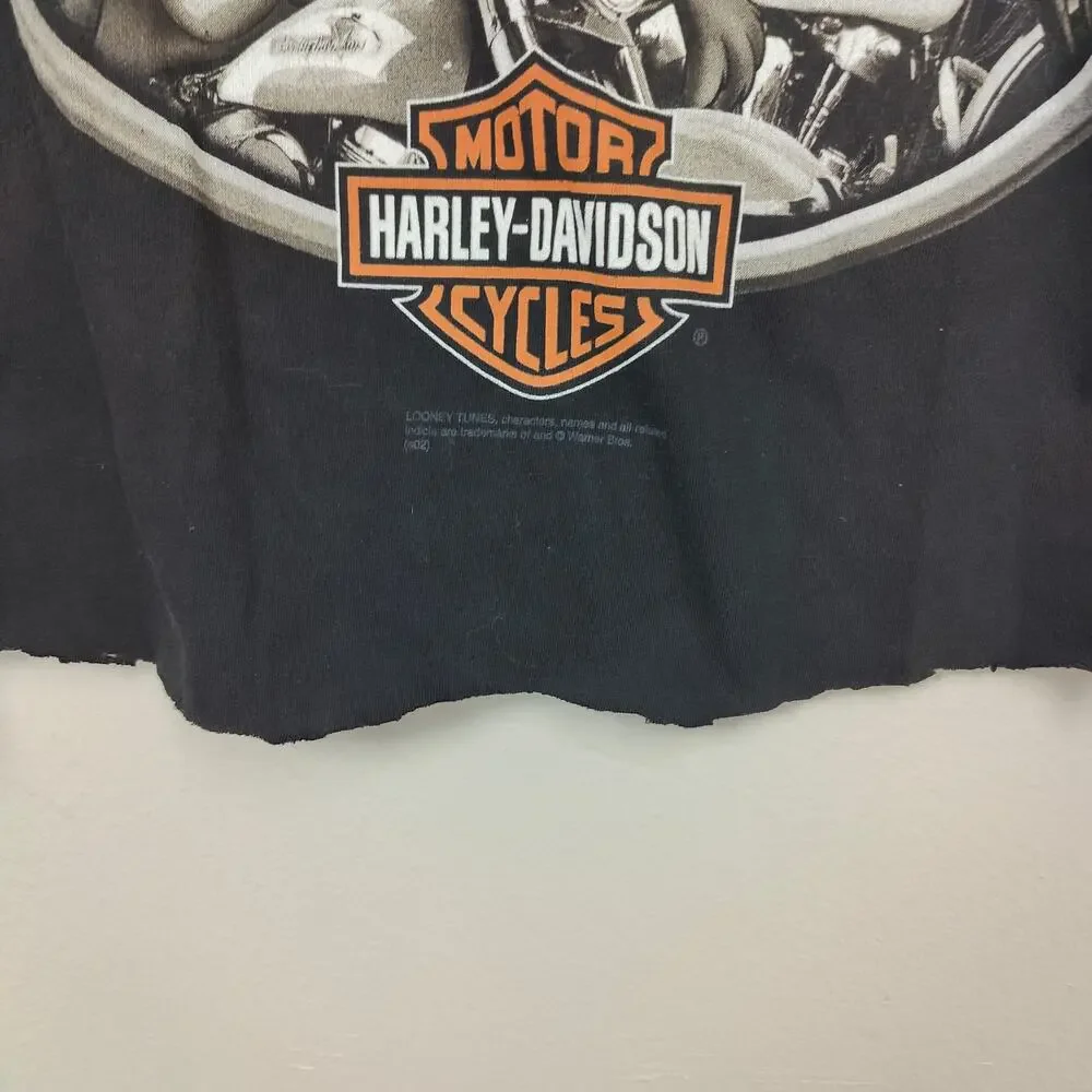 Harley Davidson Looney Tunes DIY Crop Tank Top Size 2XL Good Ole Boys Club_6